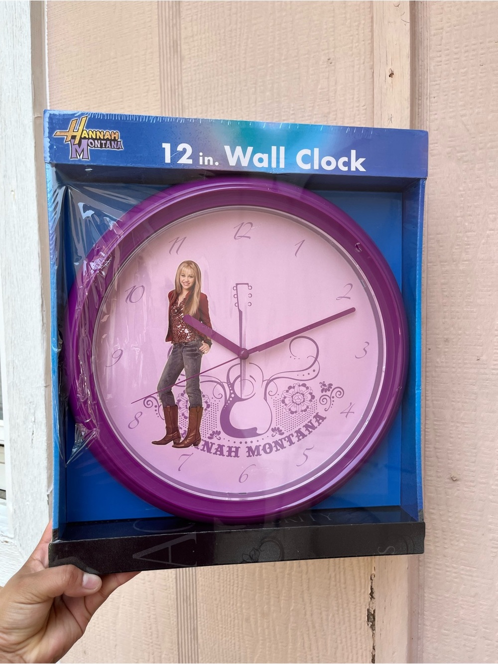 Hannah Montana Purple Wall Clock - 12 in